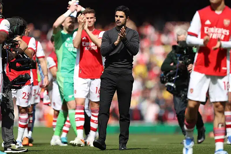 arsenal dưới thời huấn luyện viên Mikel Arteta