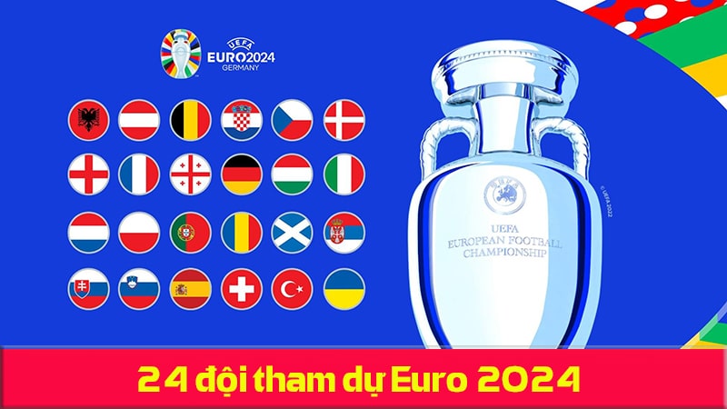 24 đội tham dự Euro 2024